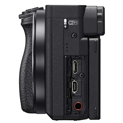 Sony a6400 4K Mirrorless Camera ILCE-6400/B Body Only | Official Sony USA Partner Model | Bundle with Travel Case Gadget Bag and Deco Gear Deluxe Accessories Kit Extra Battery Remote & Flash Bundle - style: Camera Only + Pro Kit
