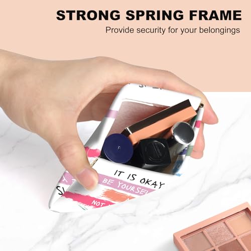 2Pcs PU Leather Small Squeeze Coin Purse Pouch Mini coin Bag Unique And Cute Wallet Cosmetic Bags Change Bag For Women Girls Men （Color font - color: Color font