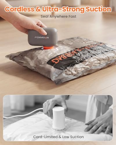 Vacuum Bags for Clothing Travel with Rechargeable Electric Pump, 9 Pack Compression Vacuuum Storage Bags for Luggage and Seasonal Storage, Space Saver Seal Bags for Cruise and Vacation - size: 9 Pack Travel Size
