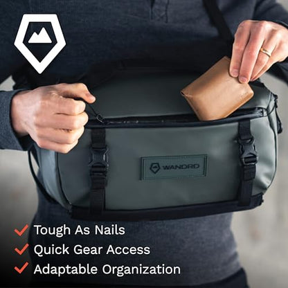 WANDRD ROGUE V1 9L Sling: Compact Camera Sling and Crossbody Bag with Fast Access, 3-Way Carry– Lightweight Everyday Bag Great for Travel, Photography, and Daily Use (Wasatch Green) - color: Wasatch Green, style: 9l