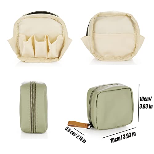 Hekyip Mini Cosmetic Bag, Travel Makeup Pouch, Portable Waterproof Cosmetic Pouch for Ladies Women, Mini(Mini Green) - color: Mini Green