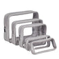 Remobia Hicol TSA Approved 5-Piece Diaper Bag Organizer Pouch Set Clear Waterproof TPU Kids Toiletry Storage Set Travel Packing Clutch Cube Bags for Baby Nursing (Light Gray) - color: Light Gray Leather