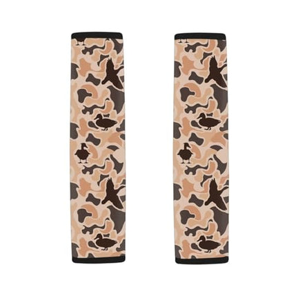 2 Pack Seatbelt Covers Car Seat Strap Pads Easy to Install Anti-Slip Duck Camouflage Hunting Shoulder Strap Protects Universal Car Interior Accessories Car Arm Rest Cover - color: Duck Camouflage Hunting