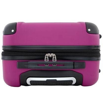 Travelers Club Chicago Hardside Expandable Spinner Luggage, Fuchsia, 22" Carry-On - color: Fuchsia, size: 22" Carry-On