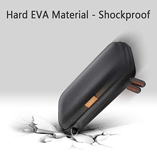 External Hard Drive Case - GLCON Shockproof EVA Carrying Case for WD My Passport Element Seagate Expansion Backup Toshiba 1TB 2TB 4TB - High Protection Portable Travel Electronic Power Bank Bag - color: Black
