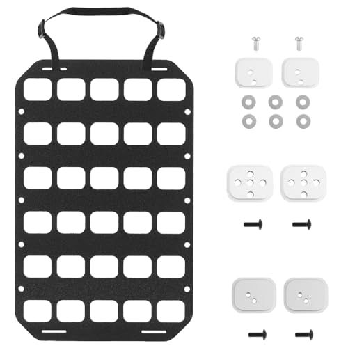 Portable MOLLE Panel Organizer Rigid Insert Backpack,with QLS Adapter Base(3 Types), for Tactical IFAK Pouch Gun Holster Holder Mount (8x12.5) - color: MP-02(ACC-01/02/03)