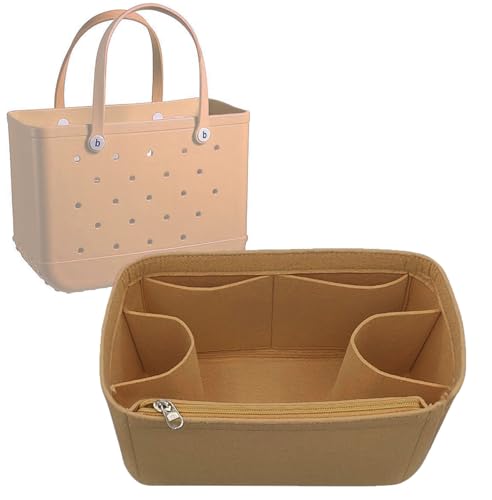 Lckaey Beach Bag Organizer for bogg bag accessories medium Storage bag divider insert 3018camel-M - color: Camel, size: Medium