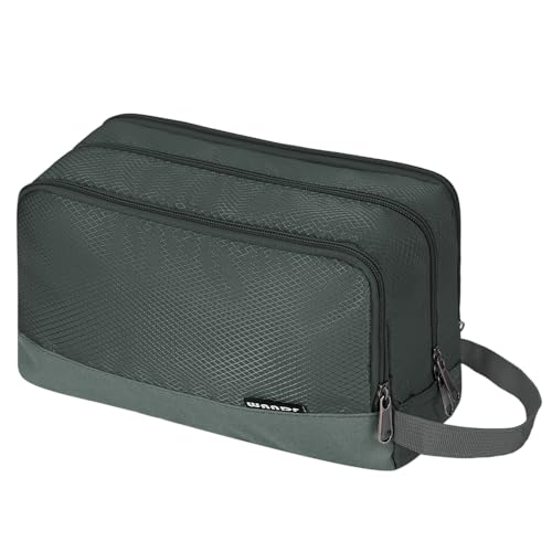 Toiletry Bag for Men Hanging Dopp Kit Water Resistant Shaving Bag Small Toiletry Bag for Traveling (Pure Gray) - color: Pure Gray