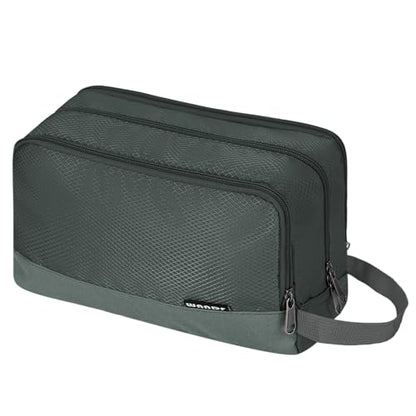 Toiletry Bag for Men Hanging Dopp Kit Water Resistant Shaving Bag Small Toiletry Bag for Traveling (Pure Gray) - color: Pure Gray