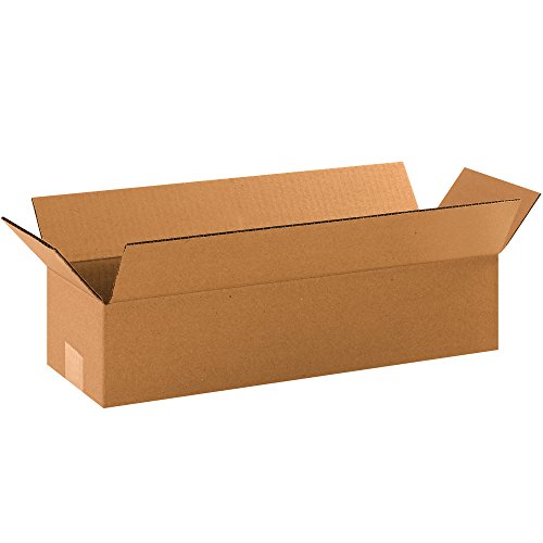 TAPE LOGIC 18 x 6 x 4 Corrugated Cardboard Boxes, Long 18"L x 6"W x 4"H, Pack of 25 | Shipping, Packaging, Moving, Storage Box for Home or Business, Strong Wholesale Bulk Boxes - size: 18" x 6" x 4"