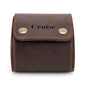 Personalized Custom Name Watch Case Roll Organizer, Genuine Leather Travel 1-Watche Case For Watch/Bracelet (03 Coffee) - color: 03 Coffee