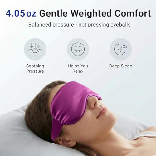 Cooling Eye Mask for Puffy Eyes: Fsa Eligible ltems Hsa, Migraines Headache Fast Relief After Surgery Care Cold Compress, Reusable Face Ice Pack Gel for Dark Circles, Gentle Weighted Sleep Mask Purple - color: Purple