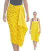 3-in-1 Wearable Beach Wrap & Lightweight Travel Towel – Sarong with Secure Button Closure, Quick-Dry Sand-Free Microfiber, Adjustable Fit (64”x33”, Fits S–4X), Compact Pool & Beach Essential, Yellow - color: Yellow Arrows