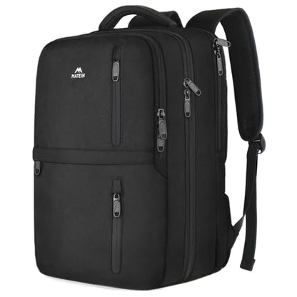 MATEIN Carry on Backpack, 40L Flight Approved Large Travel Laptop Backpack, 17 Inch Water Resistant Luggage Computer Daypack College Weekender Overnight Bag for Men & Women, Black - color: Black, size: X-Large