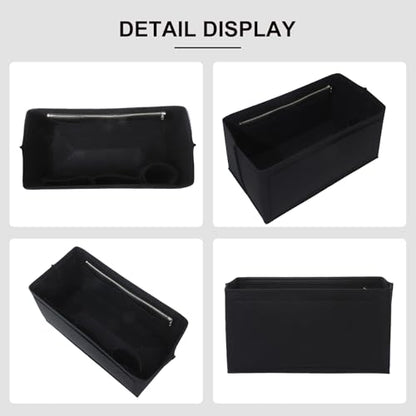 Purse Organizer Insert Compatible with Longchamp Le Pliage L Travel Bag, Black/LB - color: Black, size: L Travel Bag