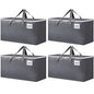 BlissTotes Large Moving Boxes and with Zippers & Handles Moving Supplies with lids, Heavy Duty Totes for Storage Bags for Space Saving, Fold Flat, Moving and Storing 76L, 4 Pack - size: 76L-4 Packs