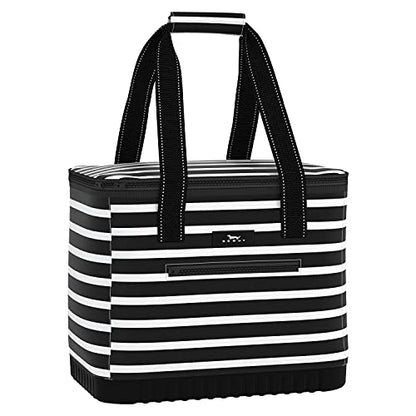 SCOUT The Stiff One - Large, Soft, Lightweight, Insulated Cooler with Hard Bottom, Beach, Family, Travel, Picnic Cooler - color: Fleetwood Black