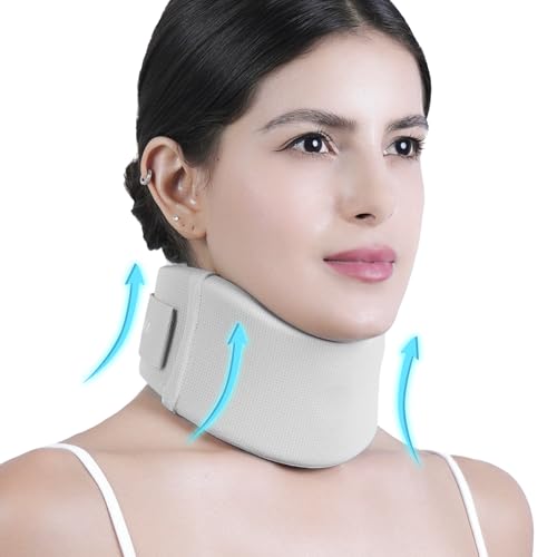 Ice Silk Neck Brace - Soft, Breathable Cervical Collar for Pain Relief & Posture Correction - Anti-Snoring Support for Comfortable Sleep - Ideal for Office Workers