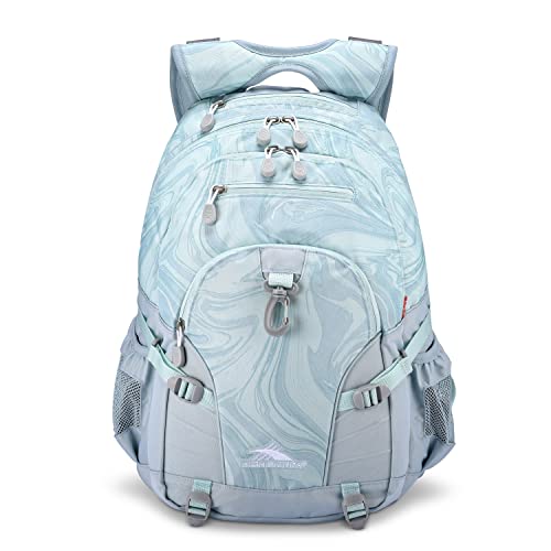 High Sierra Loop-Backpack, Travel, or Work Bookbag with tablet-sleeve, Marble, One Size - color: Marble