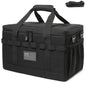 Tactical Camping Storage Bag 28L Tactical Utility Tote Bag Camping Cookware Organizer Trunk Organizer - color: Black
