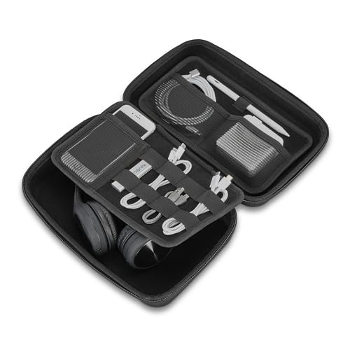 Samsonite Travel Tech Case - Large Size Travel Case for Headphones, Chargers, Mouse, Stylus - Black