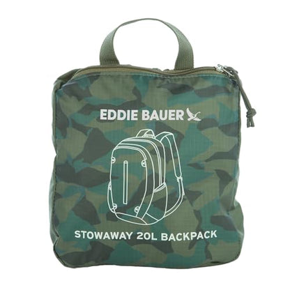 Eddie Bauer Stowaway Packable Backpack | Travel | Outdoor | Lightweight | Foldable | Durable | Ripstop Polyester | 20L - Sprig Green - color: Sprig, size: 20L