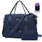 For Spirit Airlines Personal Item Bag Underseat Carry On Bag with Wet Pocket & Shoe Compartment & USB Charging Port - color: Blue