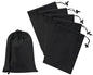 PALTERWEAR Drawstring Bag with Toggle - Nylon Cinch and Ditty Pouch - Six Pack (Black, 6 x 8 Inch, Set of 6) - color: Black, size: 6 x 8 Inch