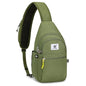SKYSPER Sling Bag RFID Anti-Theft Crossbody Bag Recycled Travel Cross Body Bag Shoulder Sling Daypack - color: Armygreen