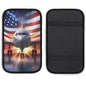 USA Flag Airplane Aircraft Car Center Console Cover Auto Armrest Protector Cushion Interior Accessories for Most Vehicles