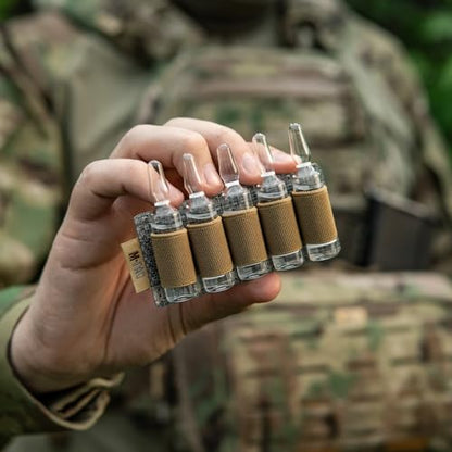 M-Tac Modular Ampoule Organizer Insert | Tactical Insert with Elastic Loops & Loop Velcro Backing | Fits Medical Kits & Backpacks, 5 Slot - color: Coyote, size: 5 ml