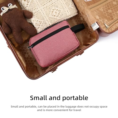 Icramsy Travel Toiletry bag Toiletry bag for women men Hanging Cosmetic bag Travel accessories for Women Men (Dusky pink) - color: Dusky pink