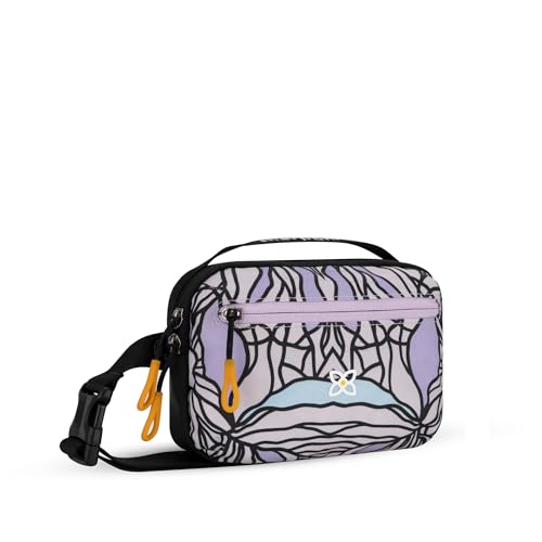 Sherpani Hyk, Small Sling Bag, 1L Belt Bag, Lightweight Travel Fanny Pack, Sling Crossbody Purse with RFID Blocking - color: Bloom