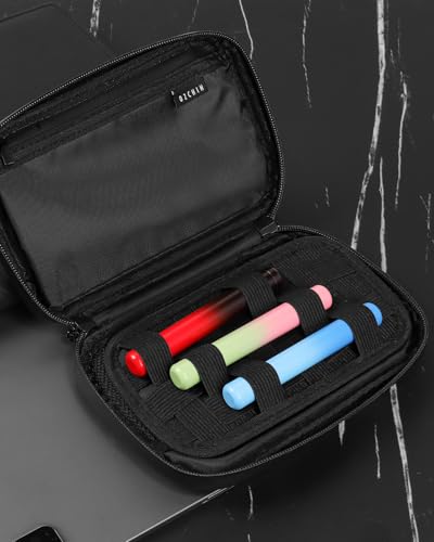 OZCHIN Smell Proof Bag Pocket Bag Activated Carbon Fiber 8'' x 5'' Portable Carry Pouch for Travel - color: Black