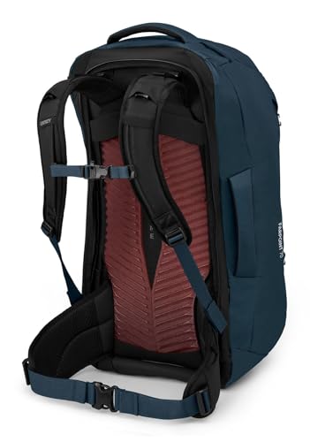 Osprey Farpoint 70L Men's Travel Backpack, Muted Space Blue - color: Muted Space Blue, size: 70L