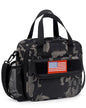 Tactical-style Lunch Bag 5L Kids Lunch Bag with Adjustable Shoulder Strap Easy to Clean Leakproof Wipeable liner Toddler Lunch Box Bag for Boys Girls School and Daycare - color: Black Camo