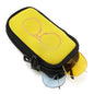 QIUTIMIY Sunglasses Soft Case Zipper Double Eyeglass Case with 2 Compartments 1 Belt Clip - color: Yellow