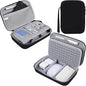 Hard Travel Electronic Organizer Case for MacBook Power Adapter Chargers Cables Power Bank Apple Magic Mouse Apple Pencil USB Flash Disk SD Card Hard Drive Waterproof Shockproof Carrying Bag, Black - color: Black