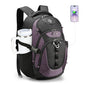 Swissdigital Design Laptop Backpack with USB Charging Port, Travel Backpack Fits 15.6 inches Computer, 31L College School Backpack for Women, Light Purple/Black | SD803-85 - color: Light Purple/Black