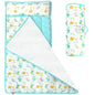 Moonsea Nap Mat with Pillow for Toddlers Dinosaur and Fleece Minky Blanket, Lightweight Perfect for Toddlers Preschool, Daycare, Travel Sleeping Bag Boys Girls, 21" x 50" Fit on a Standard Cot - color: Dinosaur