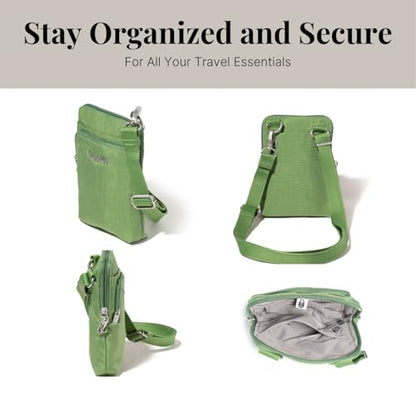 Baggallini Women's Securtex Anti-theft Activity Crossbody Bag - color: Moss