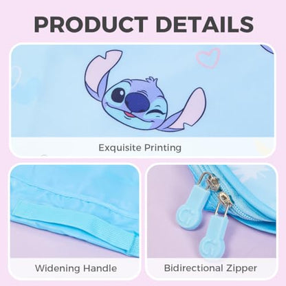 MINISO Disney Stitch Compression Packing Cubes for Travel, 2 Pack Lightweight Suitcase Organizer Bags Set Carry On Luggage, Waterproof Space Saver Storage Bags for Organizing Clothes Travel Essentials