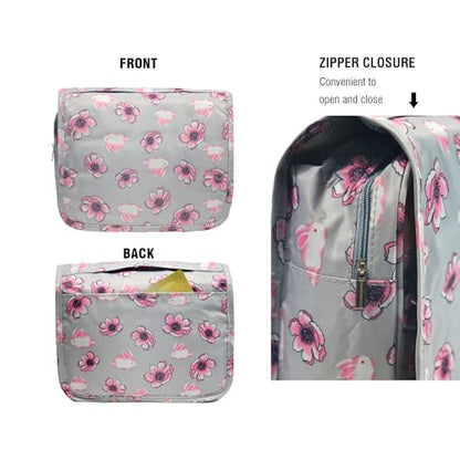 L & FY Hanging Travel Toiletry Bag Women's Cosmetic Organizer Makeup Case Pouch Men's Shaving Kits With Hook, Handle (Cute Rabbit) - color: Cut Rabbit, size: Compact Size