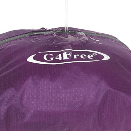 G4Free 20L Lightweight Packable Backpack Travel Hiking Daypack Foldable Backpack for Men Women - color: A-purple
