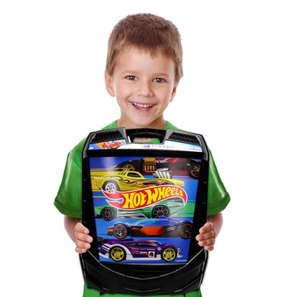 Hot Wheels 100-Car Storage Case – Large Capacity Organizer for 1:64 Die-Cast Vehicles with Handle and Latch, Durable Portable Carrying Case for Kids, Travel, and Toy Car Collectors - style: 100 Car Carry Roller