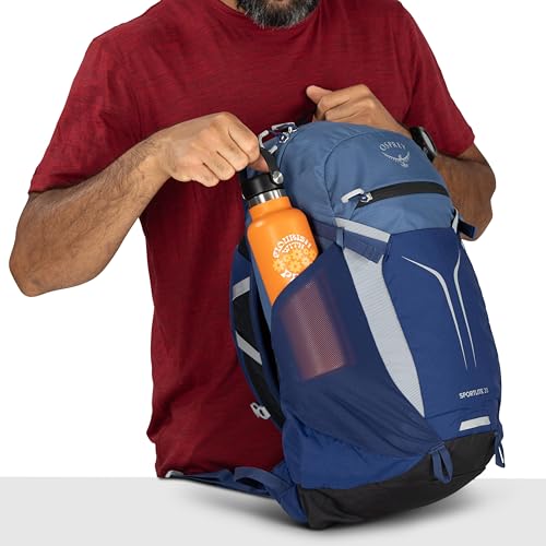 Osprey Sportlite 20L Lightweight Hiking Backpack for Men and Women - Everyday Hiking Bag - Travel Daypack, Graphite Purple - color: Graphite Purple, style: 20l