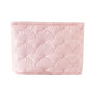RSRSLEII Quilted Cotton Coquette Makeup bag, Coastal Granddaughter Aesthetic Cosmetic Bag, Cute Seashell Portable Travel Toiletry Pouch(10Pink - color: 10Pink