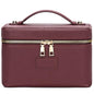 Makeup Bag Vanity Case for Women – Portable Cosmetic Bag Makeup Bag Organizer Travel Toiletry Bag with Removable Divider - color: Burgundy