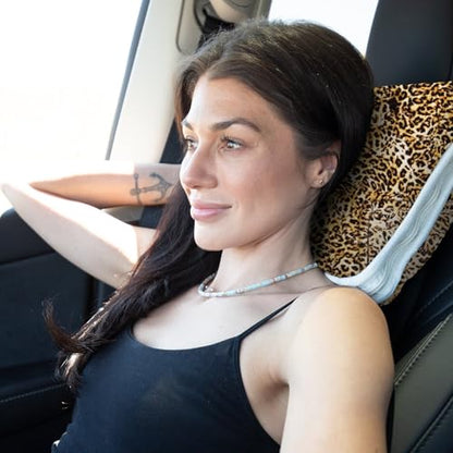 Carstens, Inc. Travel Blanket, Premium Compact 2-in-1 Airplane Blanket/Pillow, Leopard Print - color: Leopard Print