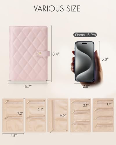 VLANDO Travel Jewelry Case,Jewelry Organizer Box with Clear Zipper Velvet Jewelry Pouch Bag, PU Leather Jewelry Case,Gift for Women-Pink - color: 04.Pink
